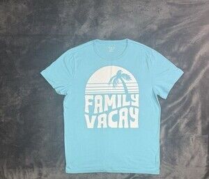 Place Family Vacay Graphic T Shirt Men's Size L Short Sleeve
